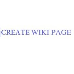 Create Wiki Page