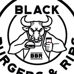 Black burger & Ribs