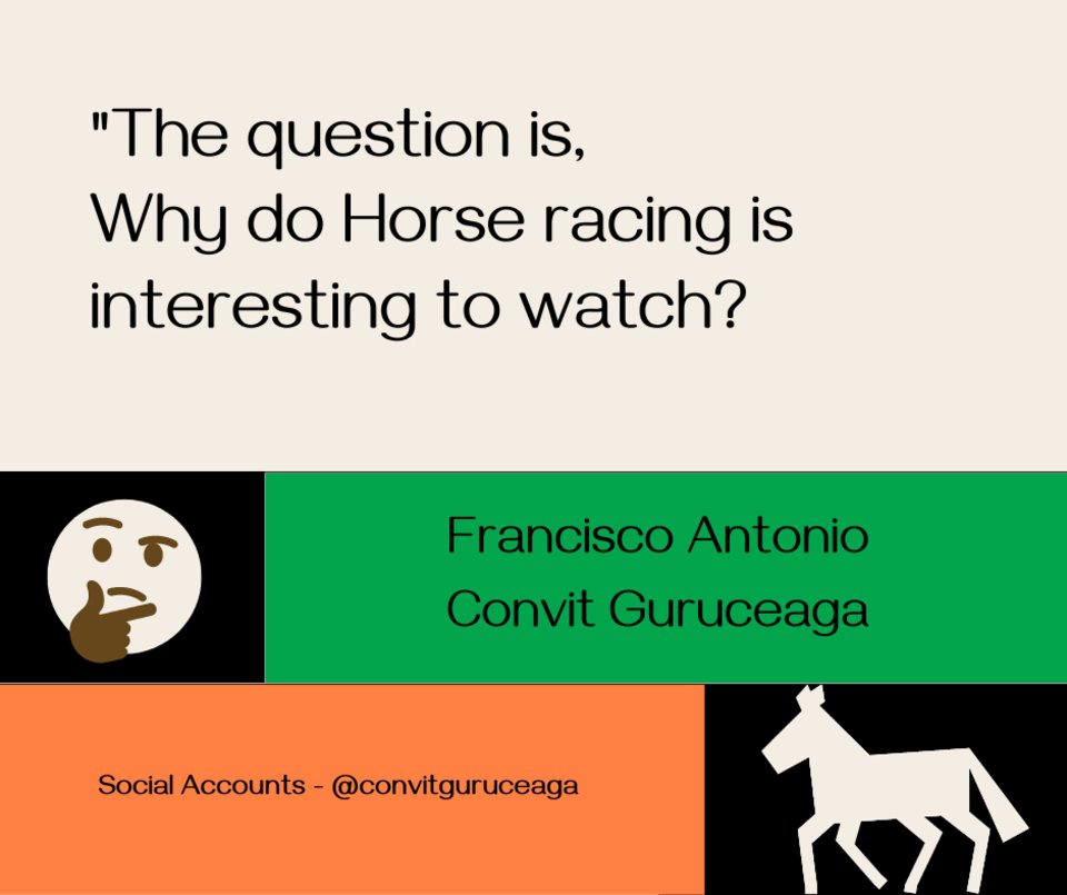 Why do Horse racing is interesting